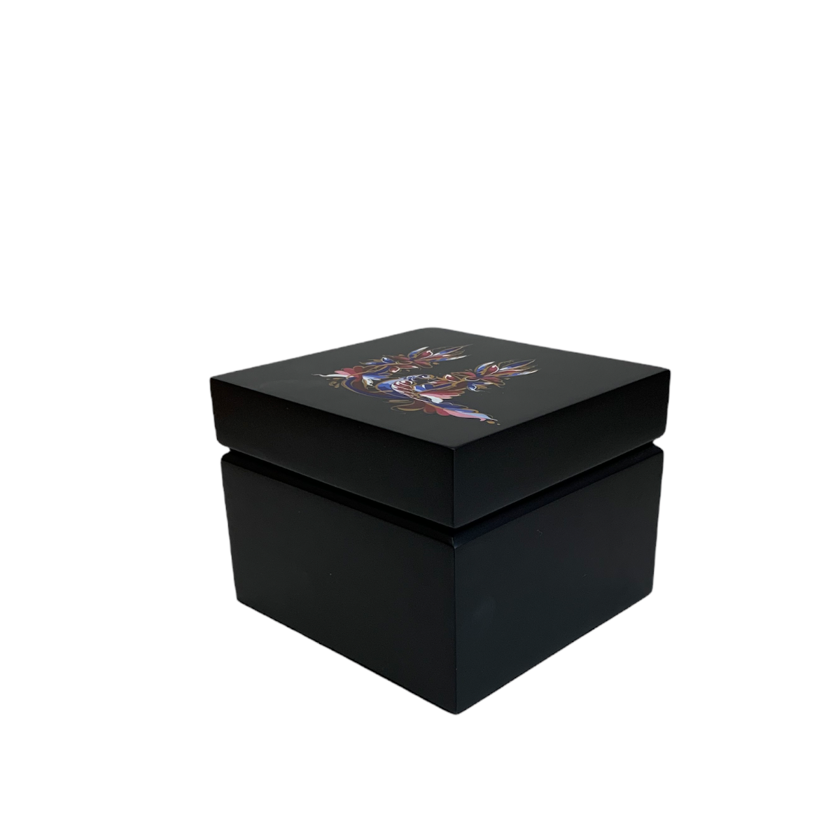 black wooden box